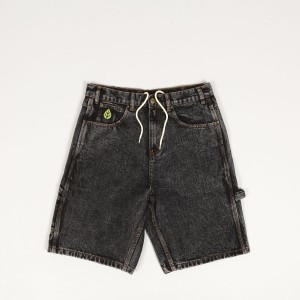 Butter Goods Weathergear Denim Shorts Gun Metal
